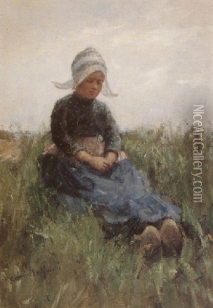On Holiday In Holland Oil Painting - Robert Gemmell Hutchison