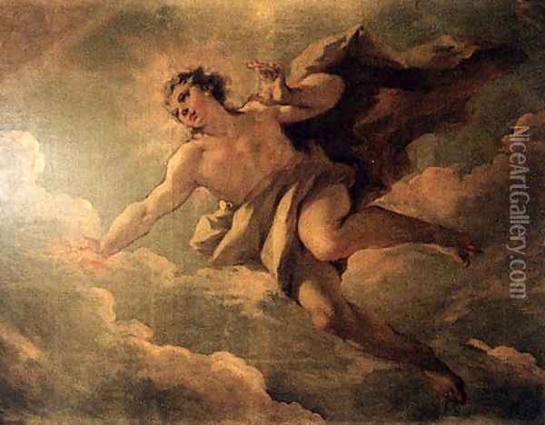 Apollo Oil Painting - Giovanni Antonio Pellegrini