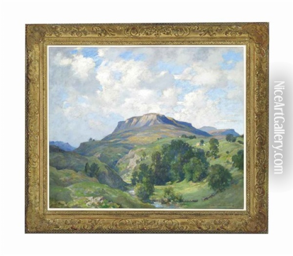 A Tranquil Valley Oil Painting - James Whitelaw Hamilton
