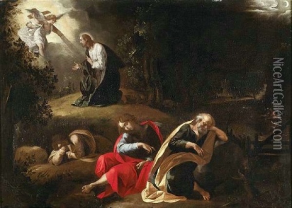 Christus Im Garten Gethsemane Oil Painting - Giuseppe Cesari