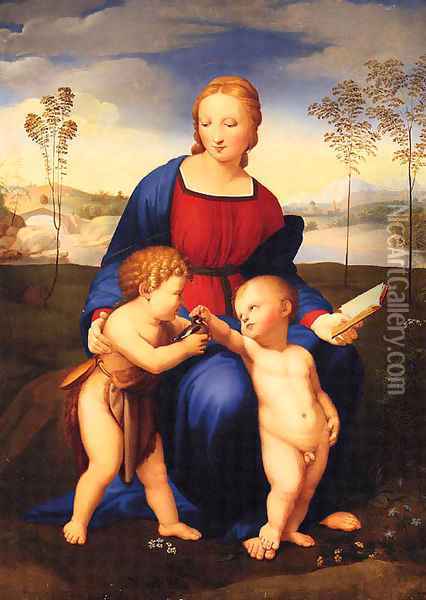The Madonna Of The Bullfinch Oil Painting - Raphael