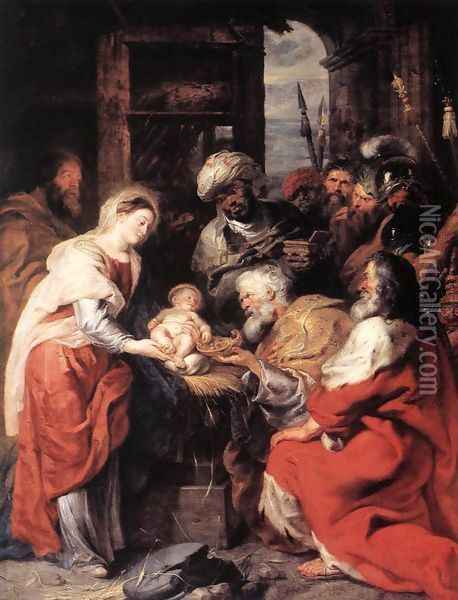 Adoration of the Magi 1626-29 Oil Painting - Peter Paul Rubens