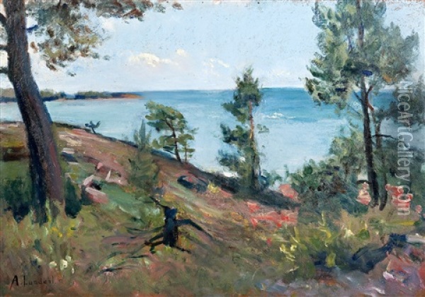 View From The Archipelago Oil Painting - Amelie Lundahl