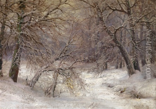 Winterlandschaft Oil Painting - Ivan Augustovitch Veltz