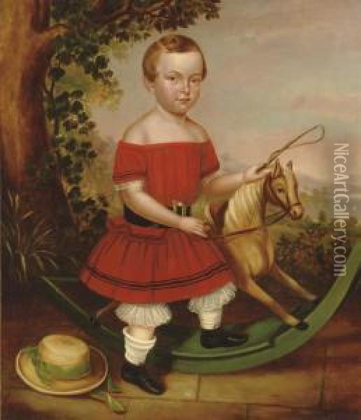 Portrait Of Edmund Seely Oil Painting - Joseph Whiting Stock