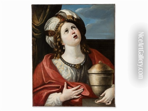 Mary Magdalene Oil Painting - Domenico Zampieri (Il Domenichino)