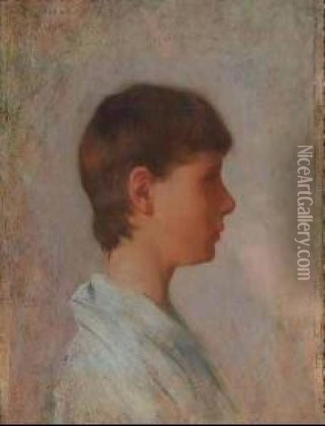 Profile Of A Young Man Oil Painting - Kenyon Cox