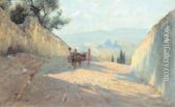 Ritorno Dal Mercato Oil Painting - Francesco Gioli