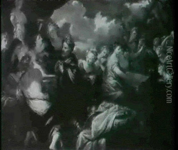 Scena Biblica Oil Painting - Pietro Dandini