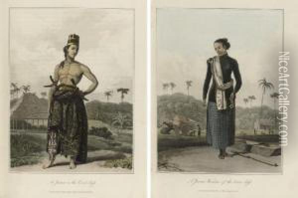 The History Of Java. London Oil Painting - Thomas Stamford Raffles
